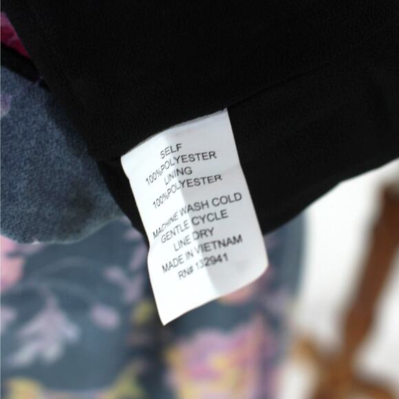 Amanda Uprichard Ruffle Evening Blossom Floral Talulah Dress Medium Pleated Midi - Picture 8 of 8